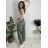 Tepláky/Kalhoty elegantné oversize dlhé dámske (S/M/L ONE SIZE) TALIANSKA MÓDA IMD26003/DUR S/M/L hnedá