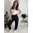 Tepláky/Kalhoty elegantné oversize dlhé dámske (S/M/L ONE SIZE) TALIANSKA MÓDA IMD26003