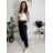 Tepláky/Kalhoty elegantné oversize dlhé dámske (S/M/L ONE SIZE) TALIANSKA MÓDA IMD26003