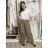 Kalhoty dlouhé s páskem dámské (S/M/L ONE SIZE) ITALSKÁ MÓDA IMWBG2601362/DUR S/M/L tmavě béžová