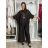 Komplet elegantní Tunika oversize krátký rukáv a kalhoty  dámské AMI (S/M/L ONE SIZE) ITALSKÁ MÓDA IMM267304/DUR S/M/L vínová