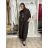 Komplet elegantní Tunika oversize krátký rukáv a kalhoty  dámské AMI (S/M/L ONE SIZE) ITALSKÁ MÓDA IMM267304/DUR S/M/L vínová