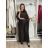 Komplet elegantní Tunika oversize krátký rukáv a kalhoty  dámské AMI (S/M/L ONE SIZE) ITALSKÁ MÓDA IMM267304/DUR S/M/L vínová
