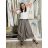 Kalhoty oversize s páskem dámské (S/M/L ONE SIZE) ITALSKÁ MÓDA IMSM265052/DUR S/M/L hnědá