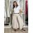 Kalhoty letní s páskem dámské (S/M/L ONE SIZE) ITALSKÁ MÓDA IMSM265056/DUR S/M/L béžová