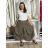 Kalhoty letní lněné dámské (S/M/L ONE SIZE) ITALSKÁ MÓDA IMSM265059/DUR S/M/L hnědá