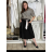 Sukně dlouhá dámská (S/M/L ONE SIZE) ITALSKÁ MÓDA IM426234145/DUR S/M/L Černá