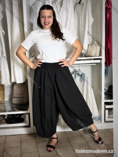 Kalhoty volnočasové oversize dámské (M/L/XL ONE SIZE) ITALSKÁ MÓDA IM4262241486/DUR