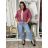Bunda lehká oversize dlhý rukáv dámska WIVI (S/M/L /XL ONE SIZE) TALIANSKA MÓDA IMWBG260001/DUR S/M/L biela