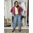 Bunda lehká oversize dlhý rukáv dámska WIVI (S/M/L /XL ONE SIZE) TALIANSKA MÓDA IMWBG260001/DUR S/M/L biela