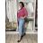 Bunda lehká oversize dlhý rukáv dámska WIVI (S/M/L /XL ONE SIZE) TALIANSKA MÓDA IMWBG260001/DUR S/M/L biela