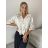 Tunika na knoflíky letní krátký rukáv dámská (S/M/L ONE SIZE) ITALSKá MODA IMSM26000329/DUR