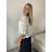 Tunika letní 3/4 rukáv dámska (S/M/L ONE SIZE) TALIANSKA MODA IMSM26000335/DUR S/M/L biela
