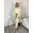 Souprava sako a kalhoty dlouhé dámské (S/M/L ONE SIZE) IMM26MY87072/DUR S/M/L béžová krémová
