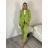Souprava sako a kalhoty dlouhé dámské (S/M/L ONE SIZE) IMM26MY87072/DUR S/M/L béžová krémová