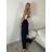 Nohavice dlhé letné dámske (S/M ONE SIZE) TALIANSKA MÓDA IMM23M7055/DUR S/M čierna