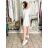 Šaty carmen krajkové bavlněné krátký rukáv dámské HANNAH (S/M/L ONE SIZE) ITALSKÁ MÓDA IMD22166/DUR S/M/L béžová