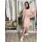 Šaty carmen krajkové bavlněné krátký rukáv dámské HANNAH (S/M/L ONE SIZE) ITALSKÁ MÓDA IMD22166/DUR S/M/L béžová
