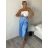 Nohavice saténové háremky letné dlhé dámske (S/M ONE SIZE) TALIANSKA MÓDA IMM239535UN/DUR žlutá S/M/L