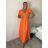 Šaty dlhé voľnočasové letný mušelín krátky rukáv dámske INGE (S/M/L ONE SIZE) TALIANSKA MÓDA IM425304/DUR S/M/L béžová
