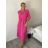 Šaty dlhé letné mušelínové krátky rukáv dámske (S/M/L ONE SIZE) TALIANSKA MÓDA IM424404