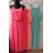 Šaty dlouhé letní šifonové na ramínka dámské (S/M ONE SIZE) ITALSKÁ MÓDA IM421913/DR S/M one size zelená