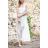 Šaty dlouhé letní šifonové na ramínka dámské (S/M ONE SIZE) ITALSKÁ MÓDA IM421913/DR S/M one size zelená