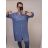 Šaty košilové 3/4 dlouhý rukáv dámské (XL/2XL ONE SIZE) ITALSKÁ MÓDA IM421087/DR starorůžová