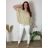 Halenka tunika krátký rukáv dámská nadrozměr (2XL/3XL) ITALSKÁ MÓDA IMD23343/DU tm. hnědá 2Xl/3XL