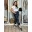 Kalhoty strečové dlouhé dámské (S/M/L ONE SIZE) ITALSKá MODA IM424274