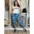 Kalhoty strečové dlouhé dámské (S/M/L ONE SIZE) ITALSKá MODA IM424274