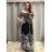 Šaty dlhé carmen elegantný icecool krátky rukáv dámske (M/L, XL/2XL) AINUOSI TALIANSKA MODA IMB247011/DUR -   čierna -   XL/2XL