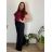 Kalhoty dlouhé letní dámské nadrozměr DANIELLA (52/54/56 ONE SIZE) ITALSKÁ MÓDA IM425DANIELLA/DUR béžová 52/54/56