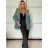 Sako dlouhý rukáv dámské DICE (S/M/L ONE SIZE) ITALSKÁ MÓDA IMPVN2522493/DUR sv. mintová S/M