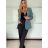 Sako dlouhý rukáv dámské DICE (S/M/L ONE SIZE) ITALSKÁ MÓDA IMPVN2522493/DUR sv. mintová S/M