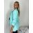 Sako dlouhý rukáv dámské DICE (S/M/L ONE SIZE) ITALSKÁ MÓDA IMPVN2522493/DUR sv. mintová S/M
