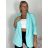 Sako dlouhý rukáv dámské DICE (S/M/L ONE SIZE) ITALSKÁ MÓDA IMPVN2522493/DUR sv. mintová S/M