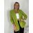 Sako dlouhý rukáv dámské DICE (S/M/L ONE SIZE) ITALSKÁ MÓDA IMPVN2522493/DUR sv. mintová S/M