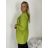 Sako dlouhý rukáv dámské DICE (S/M/L ONE SIZE) ITALSKÁ MÓDA IMPVN2522493/DUR sv. mintová S/M