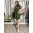 Šaty krátké letní krátký rukáv dámské (S/M/L ONE SIZE) ITALSKÁ MÓDA IMD250003/DUR mintová S/M/L