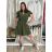 Šaty krátké letní krátký rukáv dámské (S/M/L ONE SIZE) ITALSKÁ MÓDA IMD250003/DUR mintová S/M/L