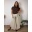 Kalhoty letní háremky dlouhé dámské nadrozměr TAMARA (48/50/52 ONE SIZE) ITALSKÁ MÓDA IMC2600012/DUR khaki 48/50/52