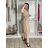 Šaty  košilové elegantní dlouhý rukáv dámské (S/M/L ONE SIZE) ITALSKÁ MÓDA IMD260000356