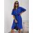 Šaty  košilové elegantní dlouhý rukáv dámské (S/M/L ONE SIZE) ITALSKÁ MÓDA IMD260000356