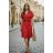 Šaty  košilové s páskem dlouhý rukáv dámské (S/M/L ONE SIZE) ITALSKÁ MÓDA IMD260000357