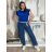 Nohavice volnočasové s opaskom dámske (S/M/L ONE SIZE) TALIANSKA MÓDA IM42611146