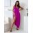 Šaty dlouhé letní na ramínka dámské (S/M/L ONE SIZE) ITALSKÁ MÓDA IMD26080