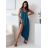 Šaty dlouhé letní na ramínka dámské (S/M/L ONE SIZE) ITALSKÁ MÓDA IMD26080