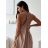 Šaty dlouhé letní na ramínka dámské (S/M/L ONE SIZE) ITALSKÁ MÓDA IMD26080