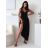 Šaty dlouhé letní na ramínka dámské (S/M/L ONE SIZE) ITALSKÁ MÓDA IMD26080
